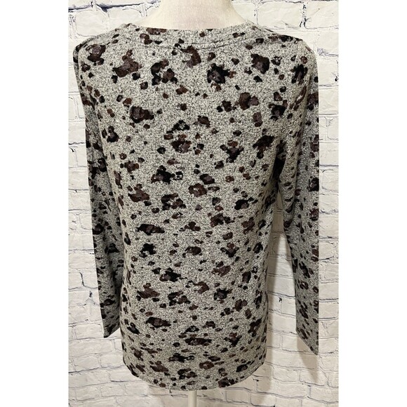 NIC+ZOE Women's You've Been Spotted Top Soft Rayon Blend Long Sleeve Size Small - Picture 4 of 6